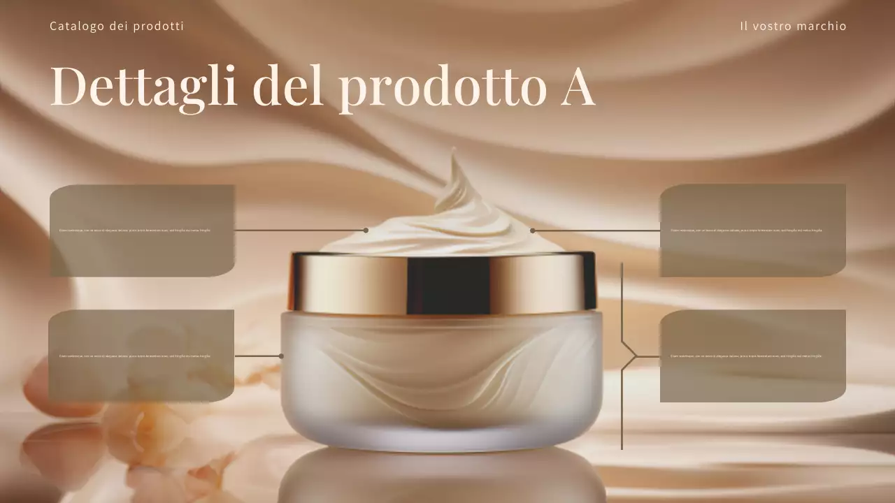 Catalogo prodotti beige elegante