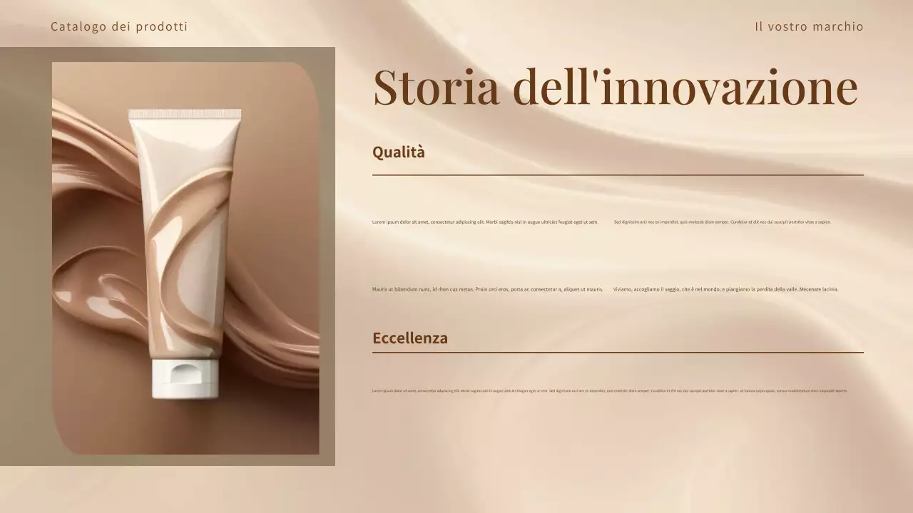 Catalogo prodotti beige elegante