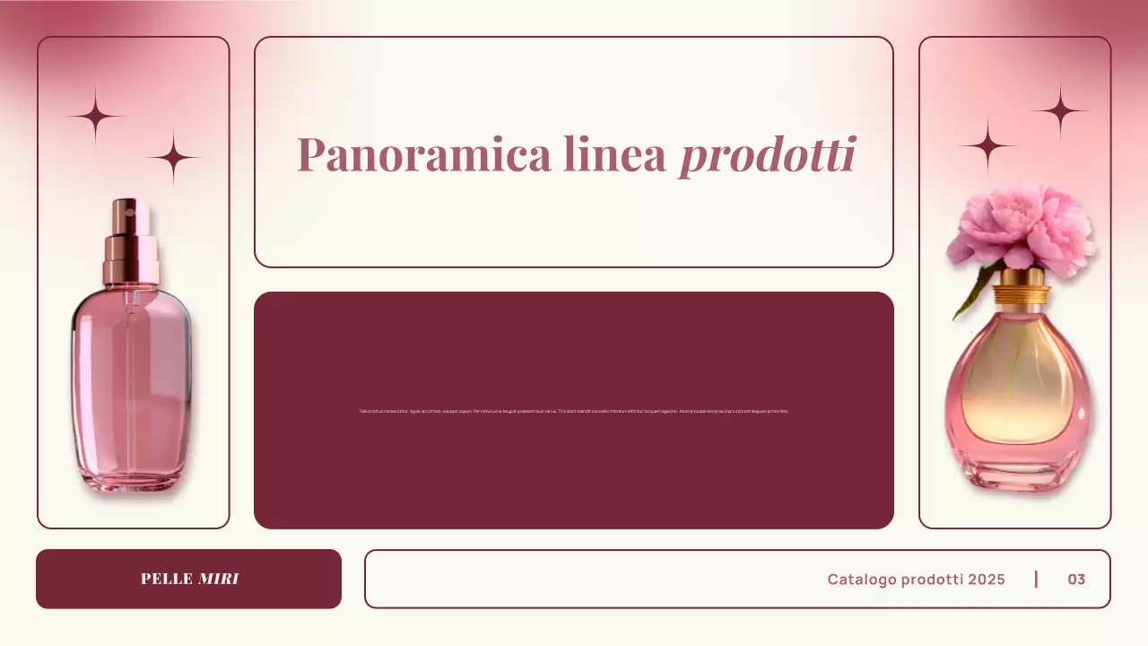 rosa gradiente elegante catalogo prodotti pubblicità presentazione