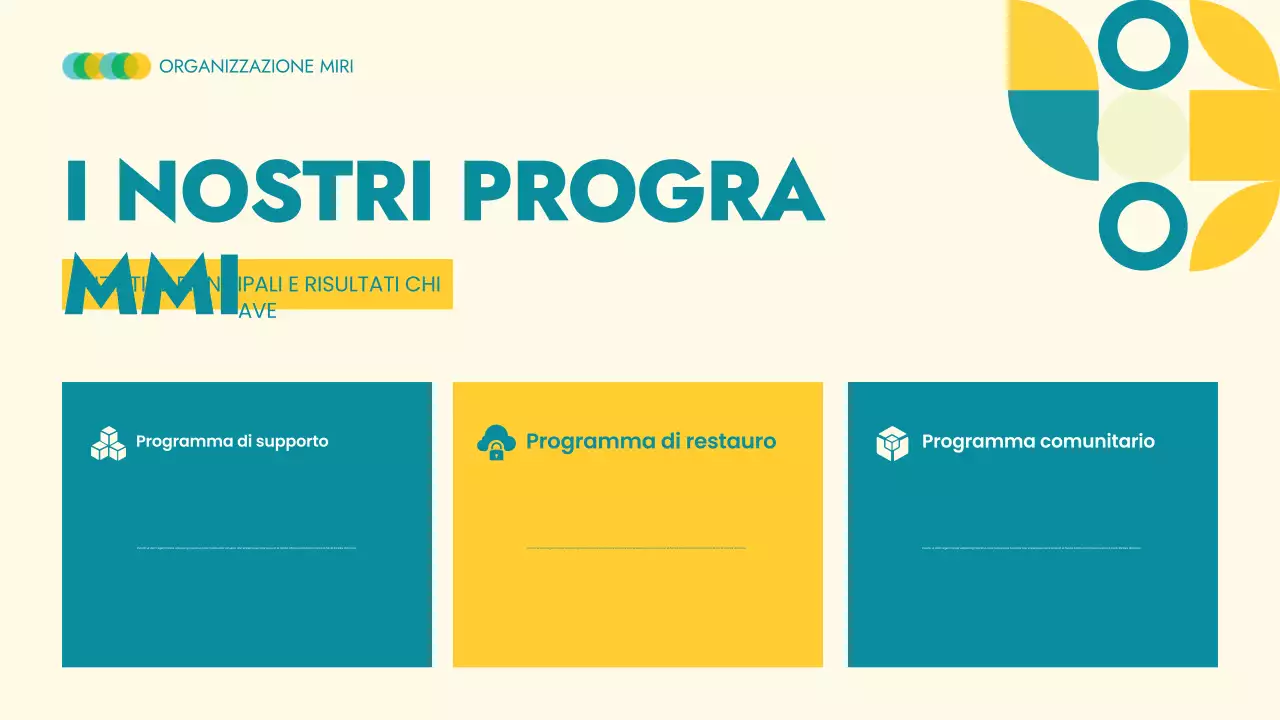 Annuncio moderno non profit in beige