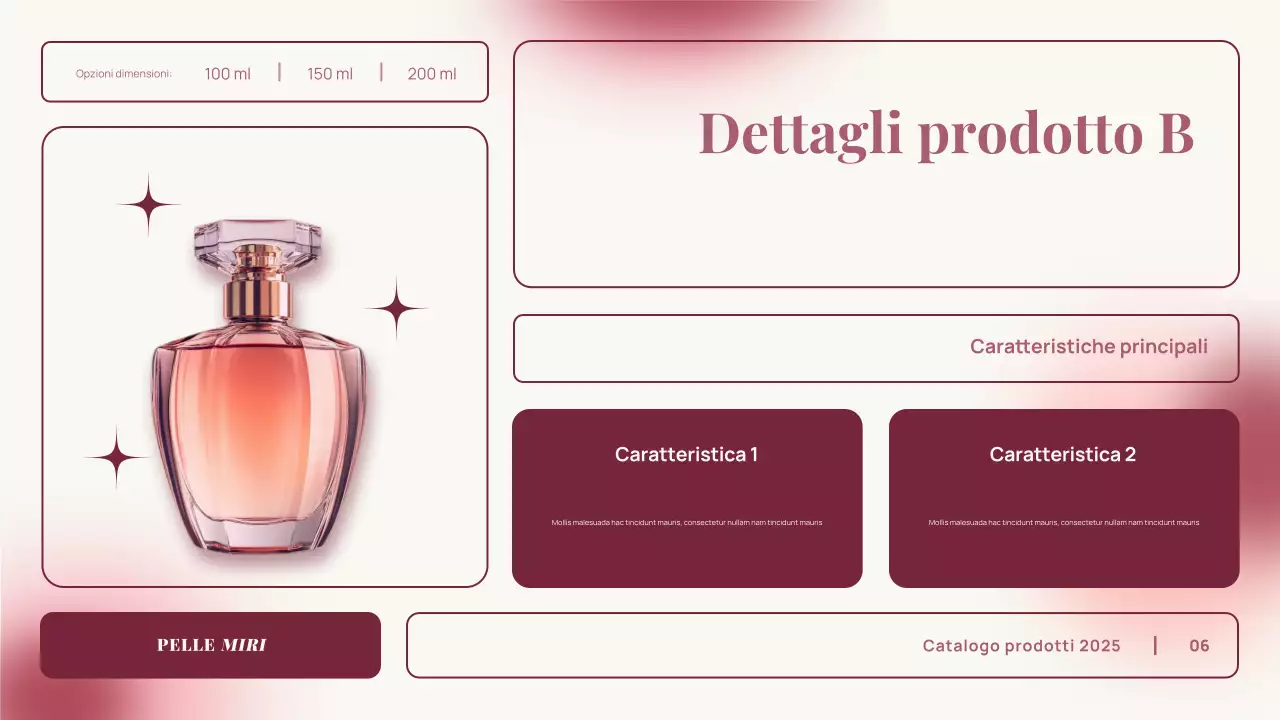 rosa gradiente elegante catalogo prodotti pubblicità presentazione