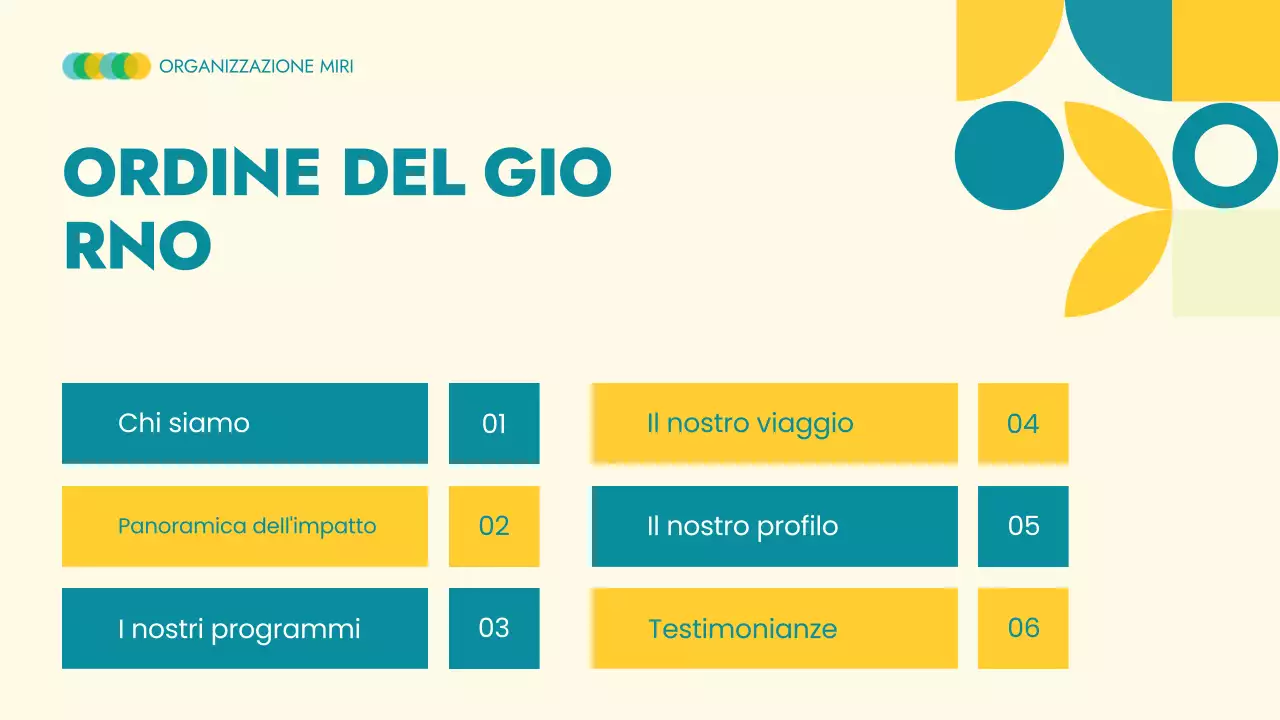 Annuncio moderno non profit in beige