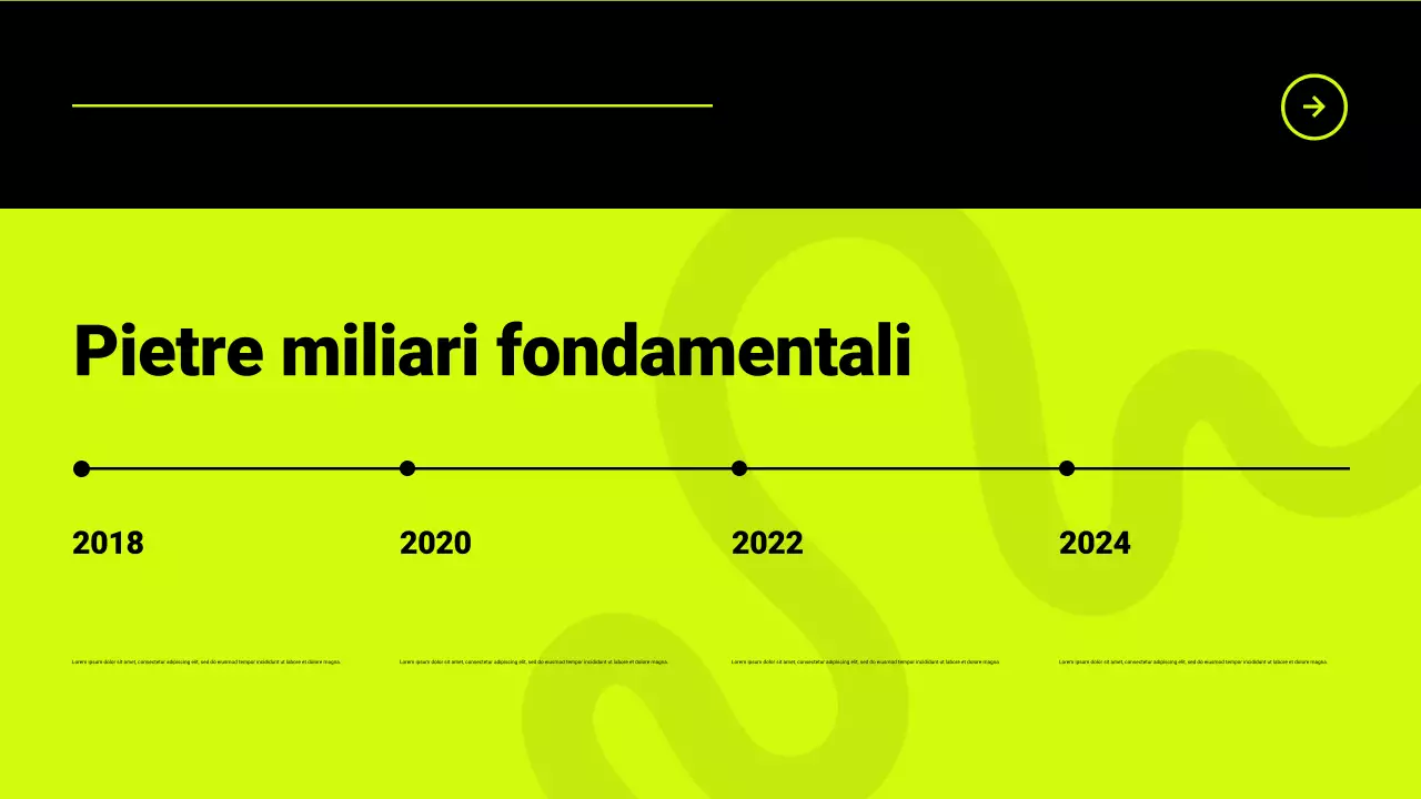 Presentazione del catalogo prodotti nero e neon