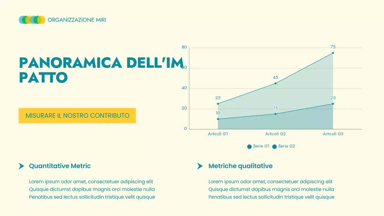 Annuncio moderno non profit in beige