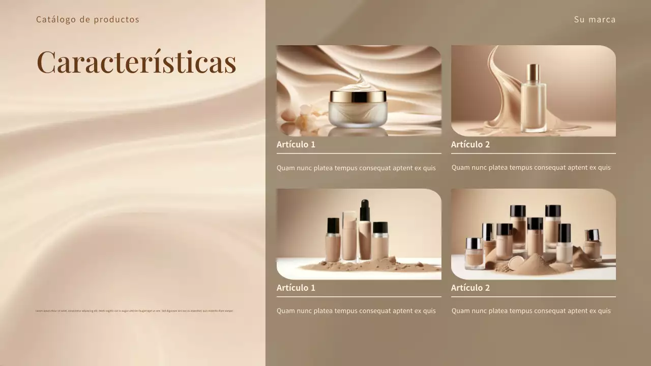 Catálogo de productos Beige Elegant