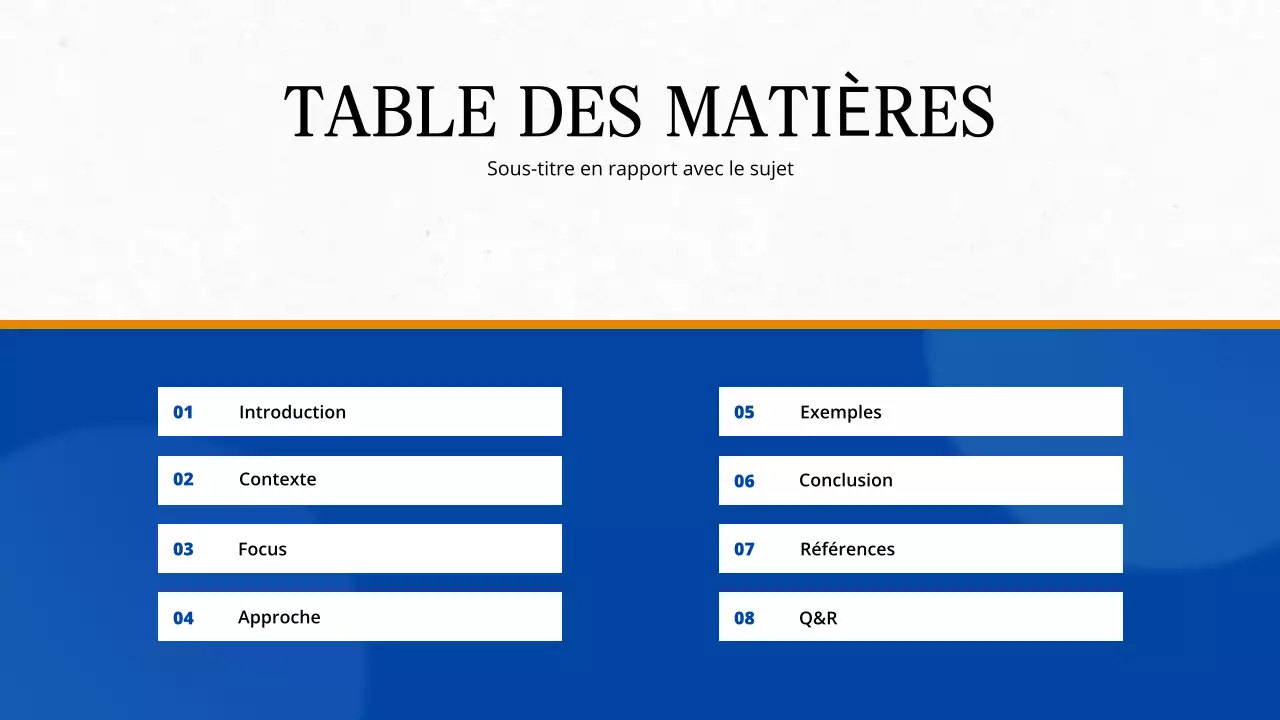 conférence académique moderne bleue