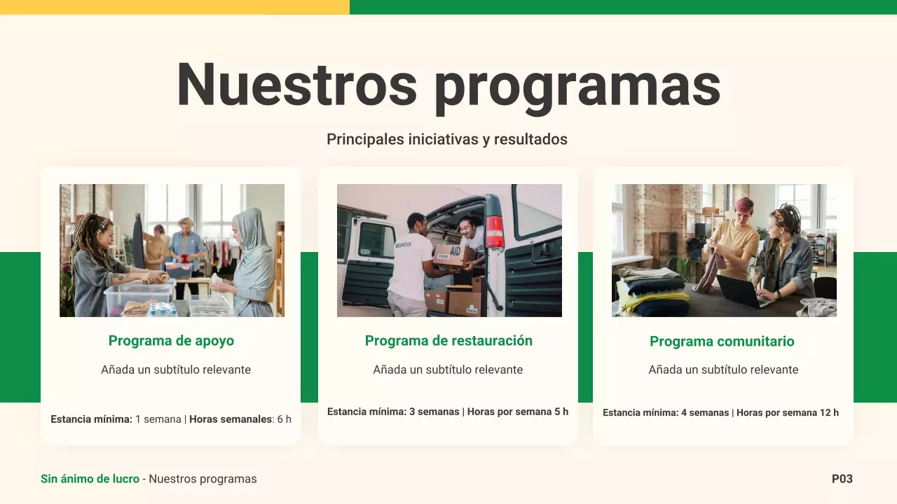 anuncio benéfico moderno beige