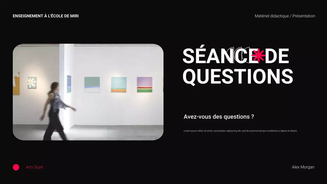 Matériel pédagogique de l'enseignement supérieur moderne noir et rouge