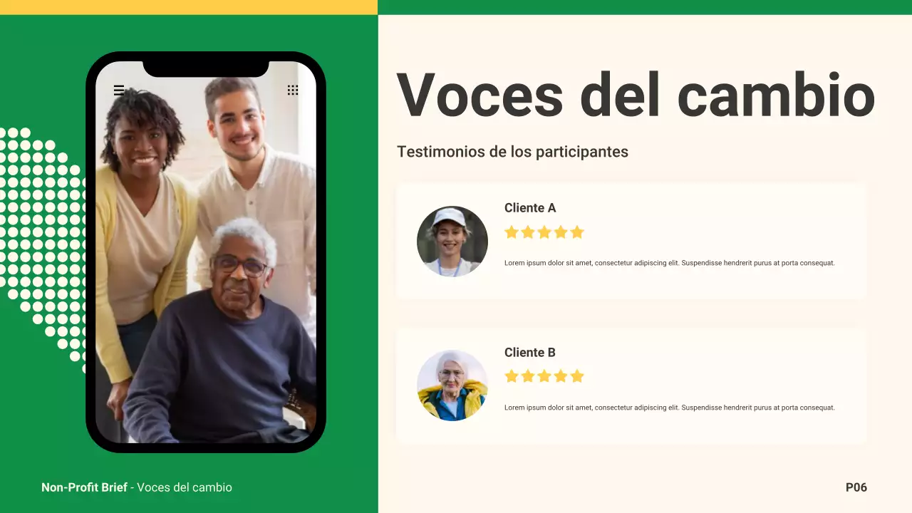 anuncio benéfico moderno beige