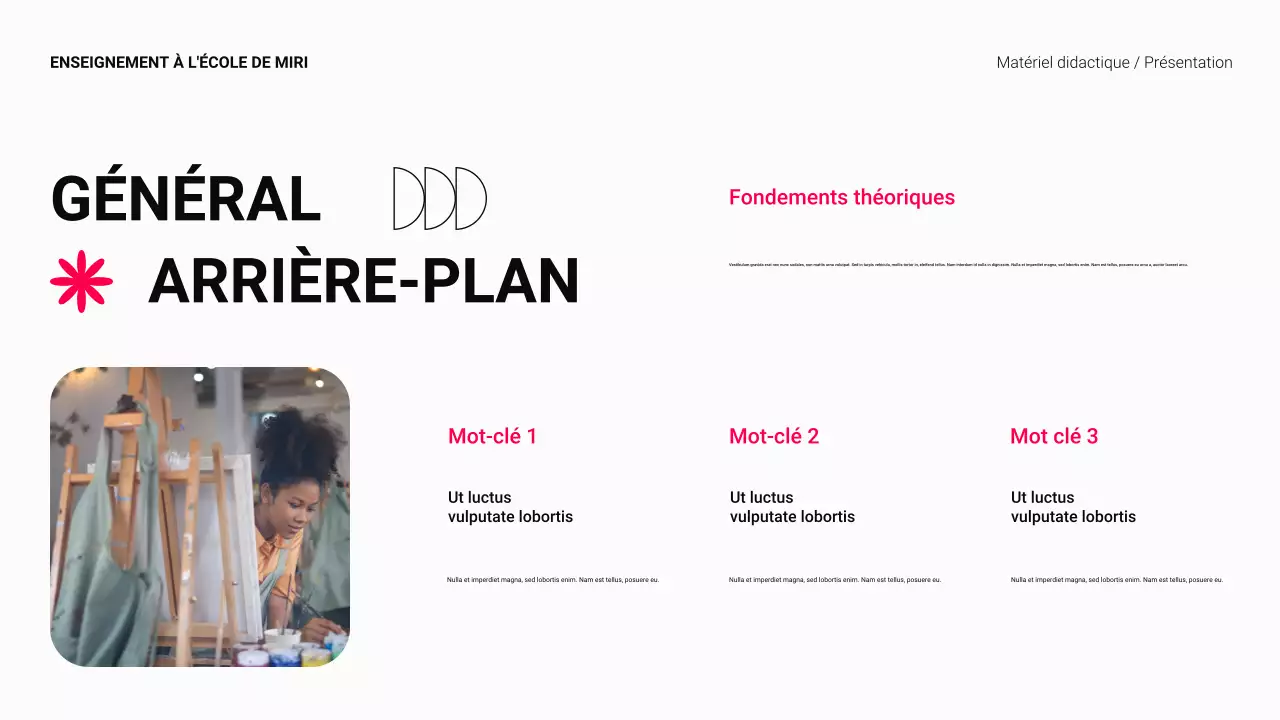 Matériel pédagogique de l'enseignement supérieur moderne noir et rouge