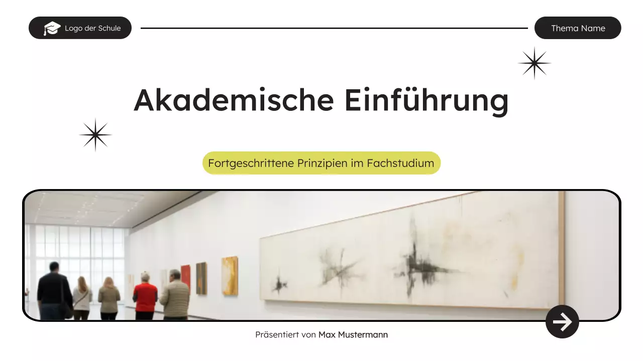 white modern education Vortrag