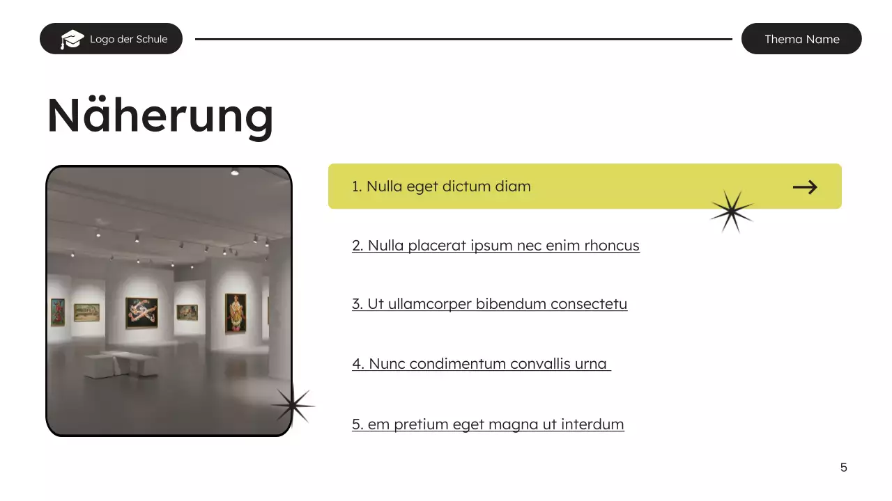 white modern education Vortrag