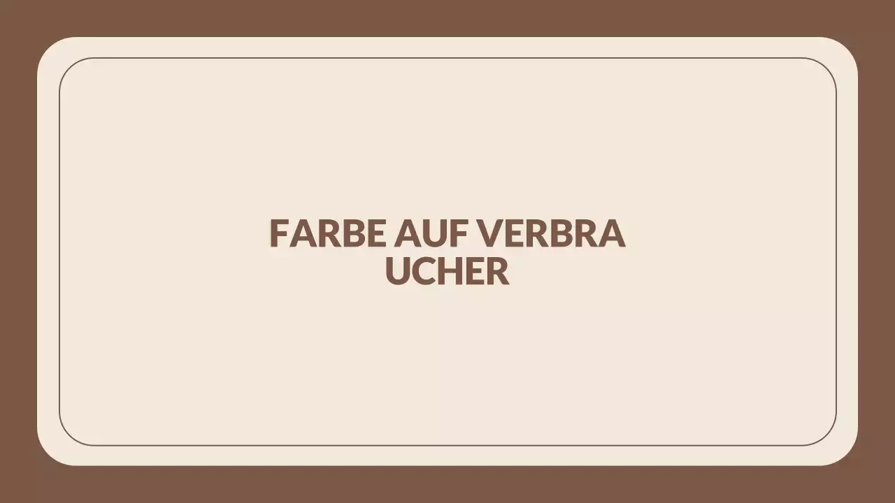 Brauner Mokka-Mousse modern Jahresbericht