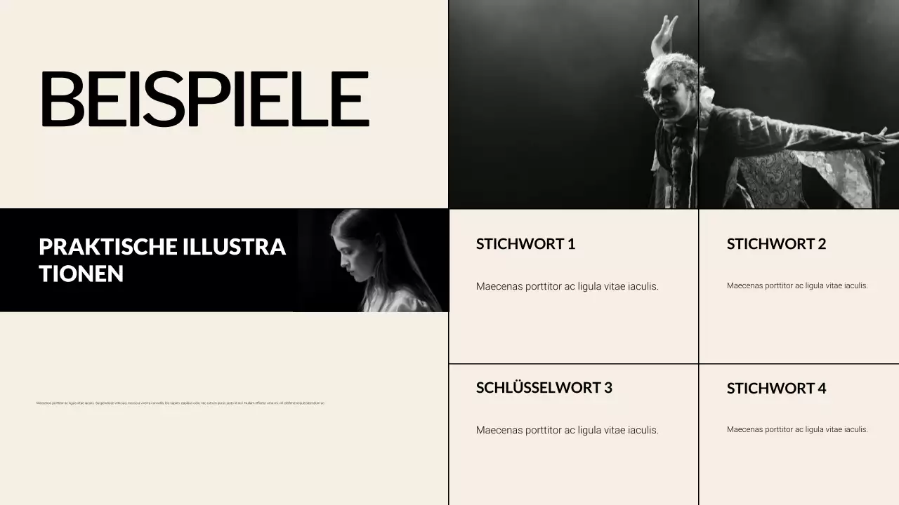 Creme und Schwarze Kunst und Geschichte Lernmaterialien Präsentation