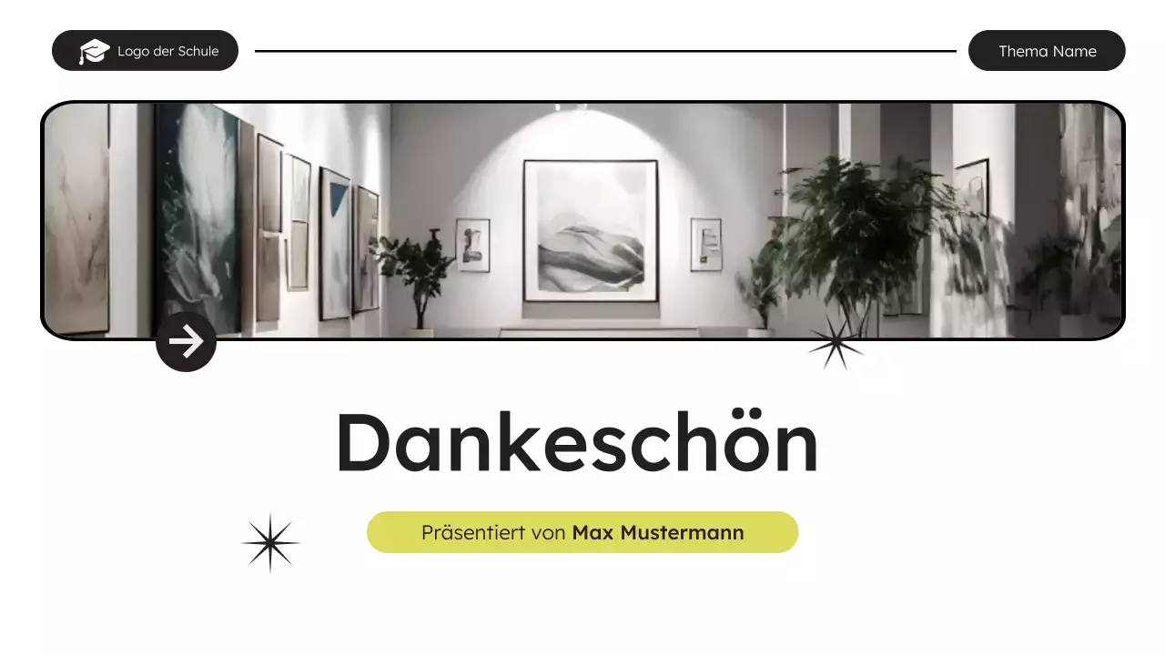 white modern education Vortrag