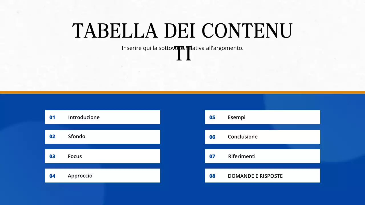 lezione accademica moderna blu