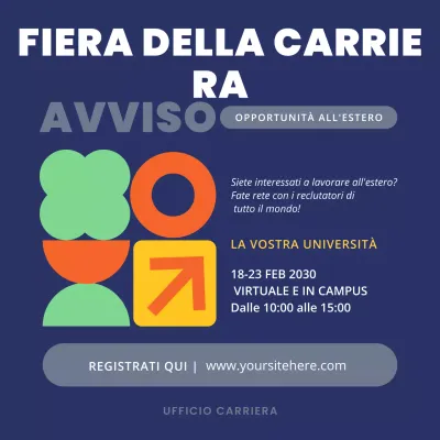 annuncio di carriera moderna della marina