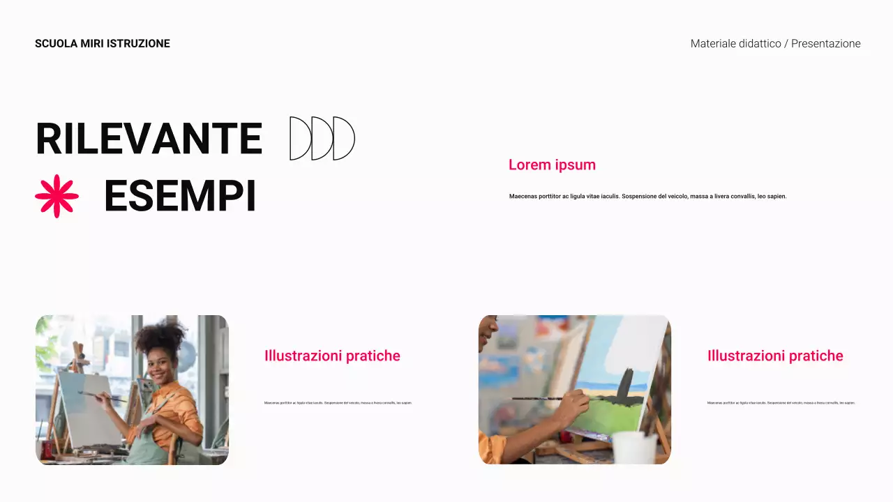 Materiale didattico moderno per l'istruzione superiore in nero e rosso