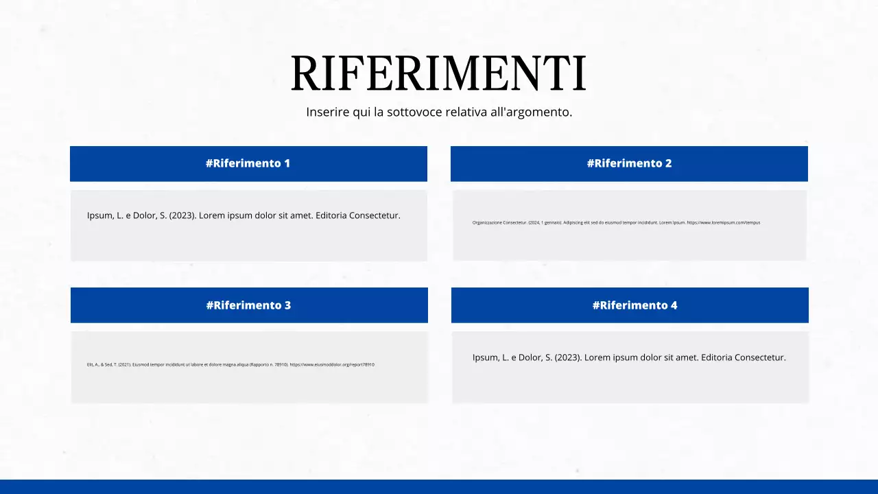 lezione accademica moderna blu