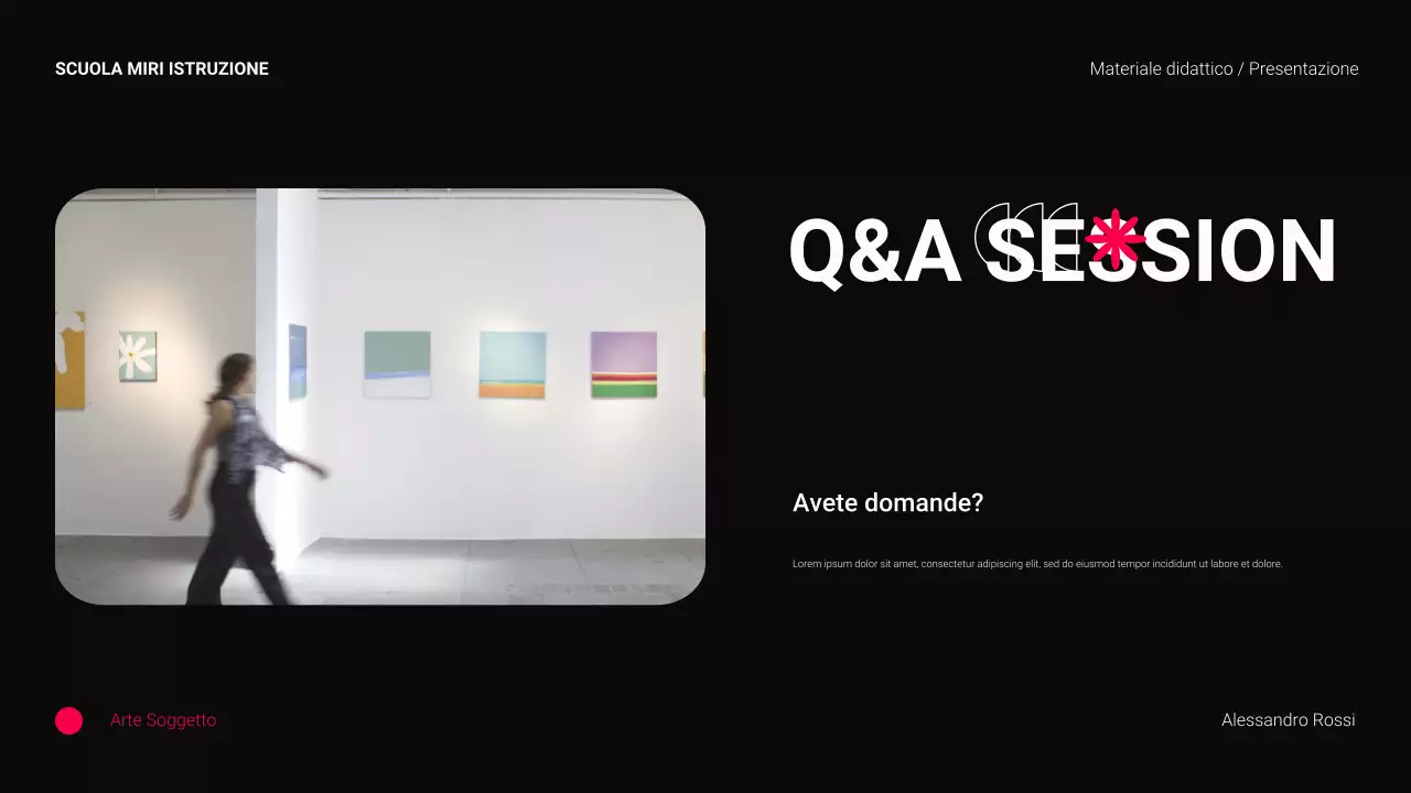 Materiale didattico moderno per l'istruzione superiore in nero e rosso