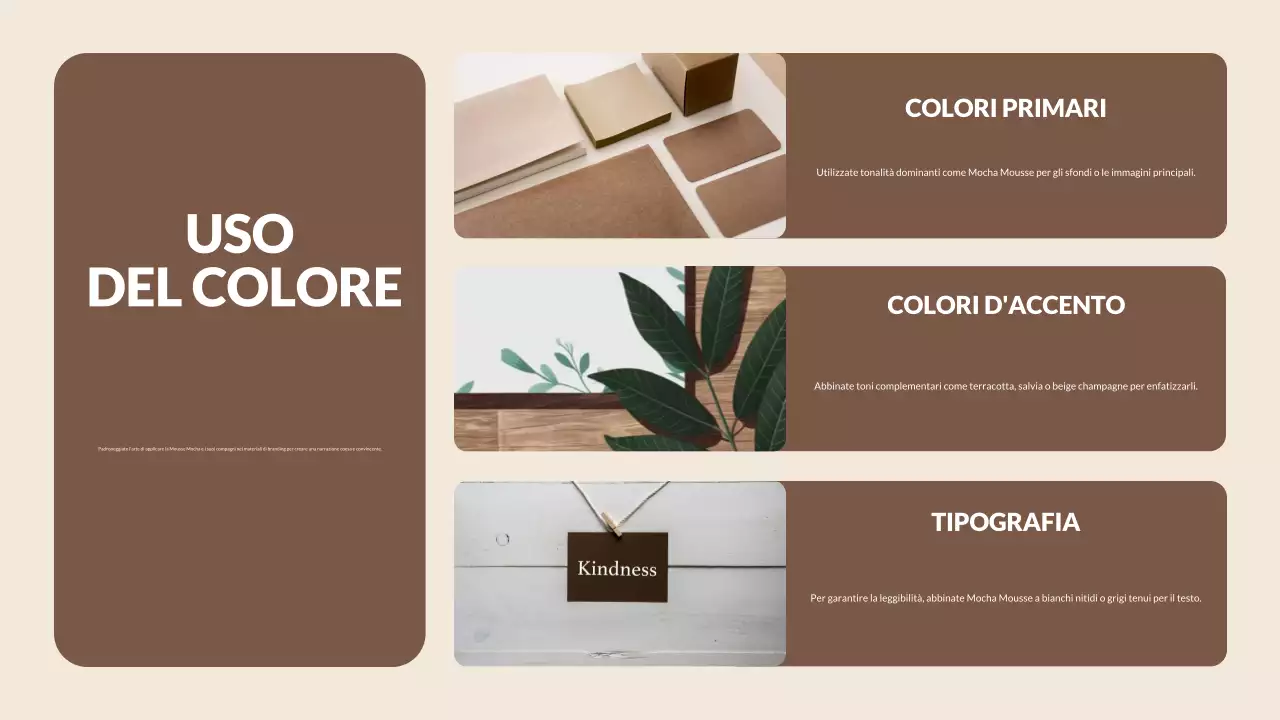 mousse di moka marrone relazione annuale sulle tendenze moderne