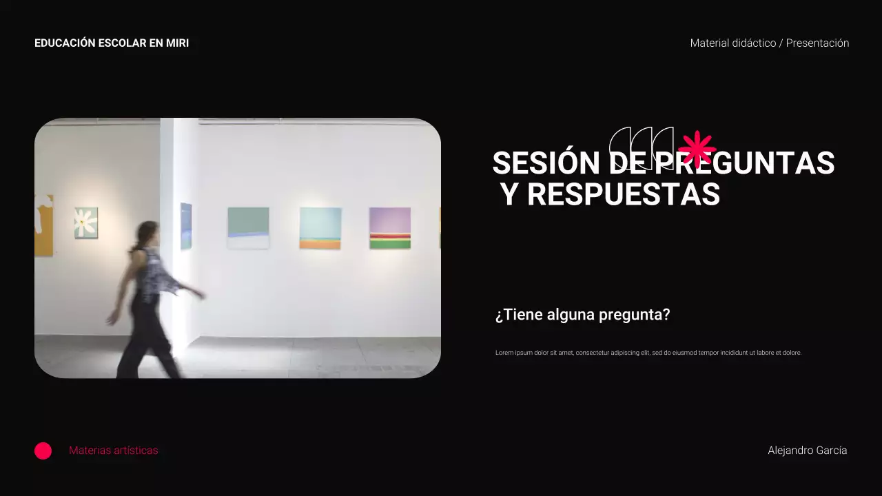 Negro y rojo Material didáctico moderno para la enseñanza superior