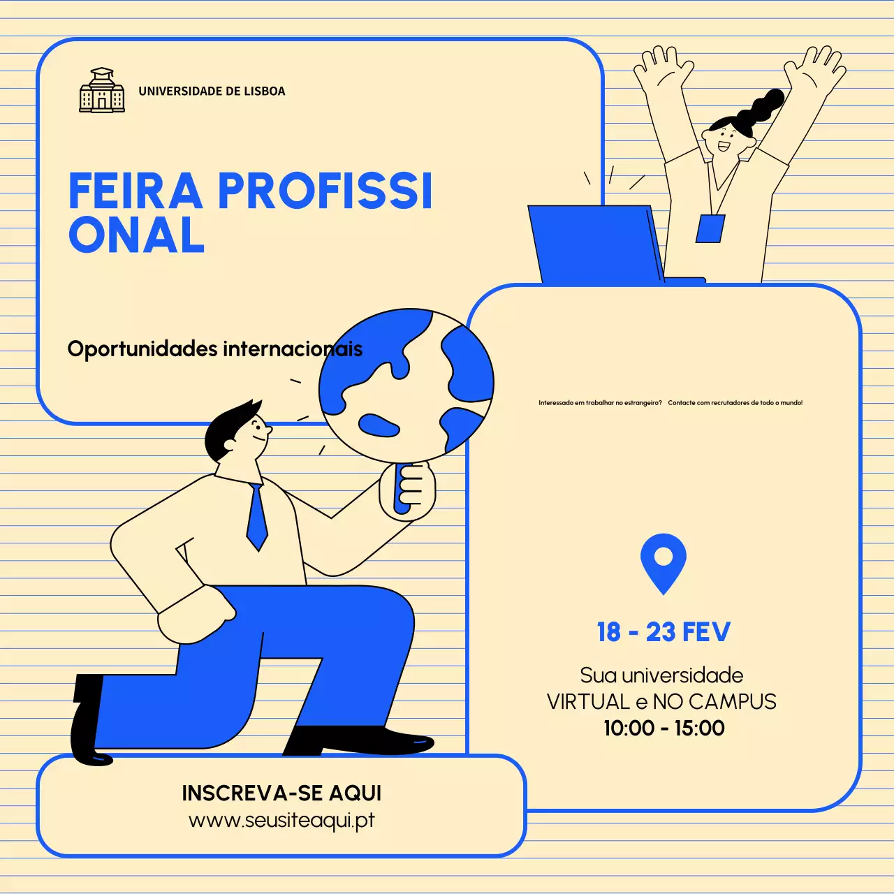 Anúncio da Feira das Profissões