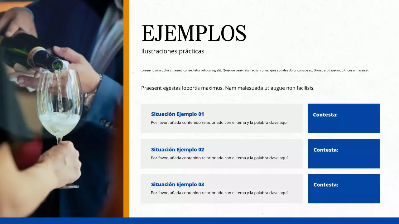 conferencia académica moderna azul