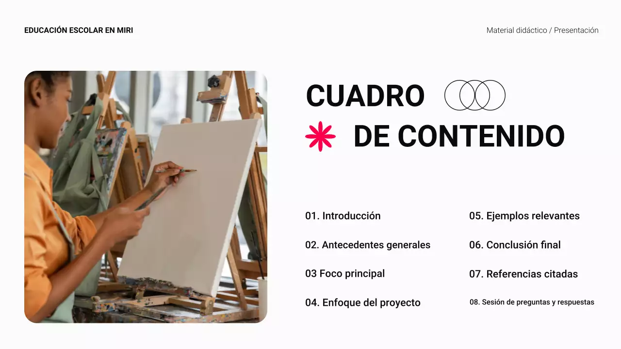 Negro y rojo Material didáctico moderno para la enseñanza superior