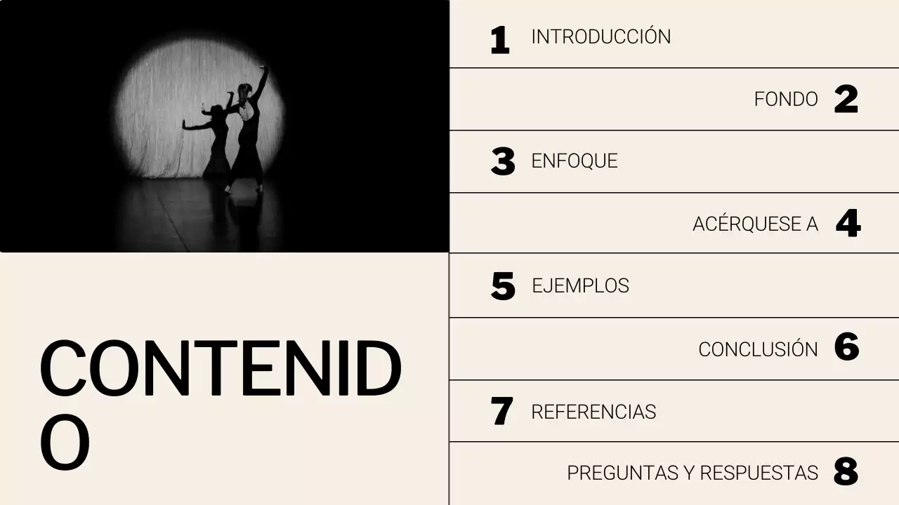 Presentación de materiales didácticos sobre arte e historia cremas y negros