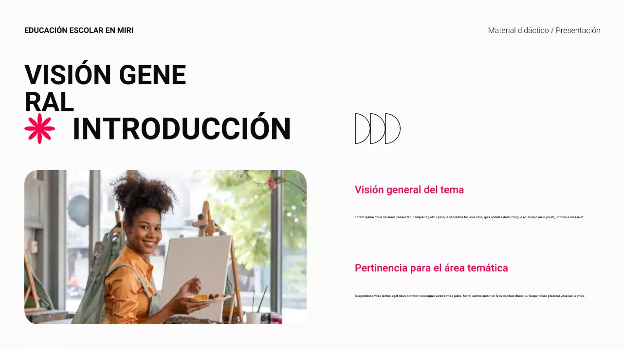 Negro y rojo Material didáctico moderno para la enseñanza superior