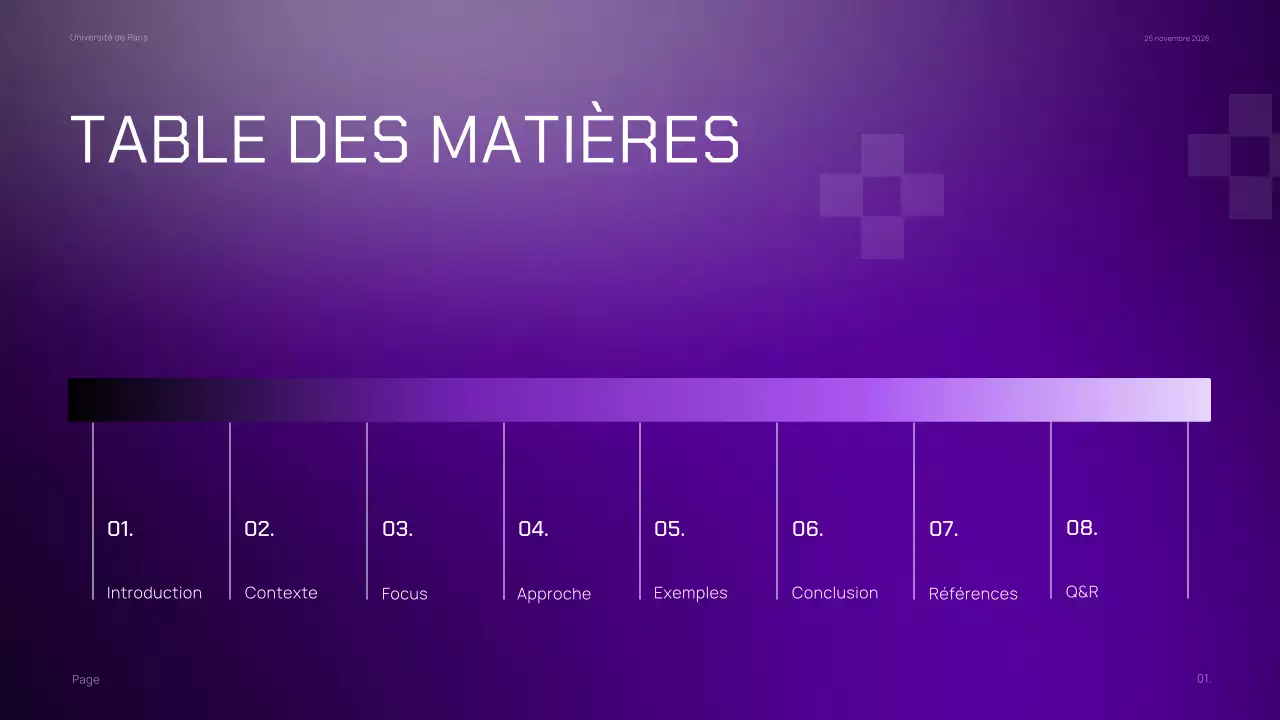 Matériel de marketing pour la classe pourpre foncé, minime et dégradé