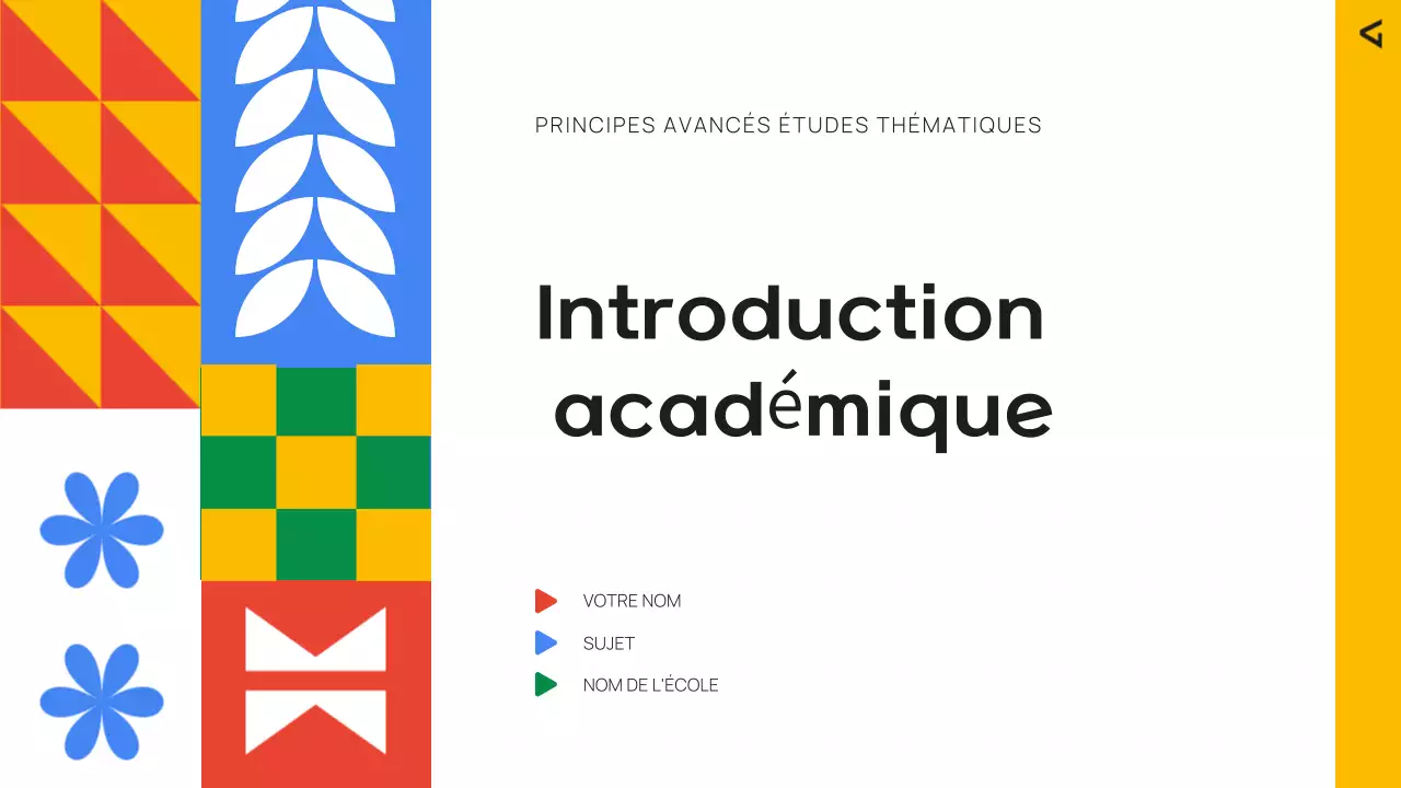 introduction colorée à l'éducation moderne