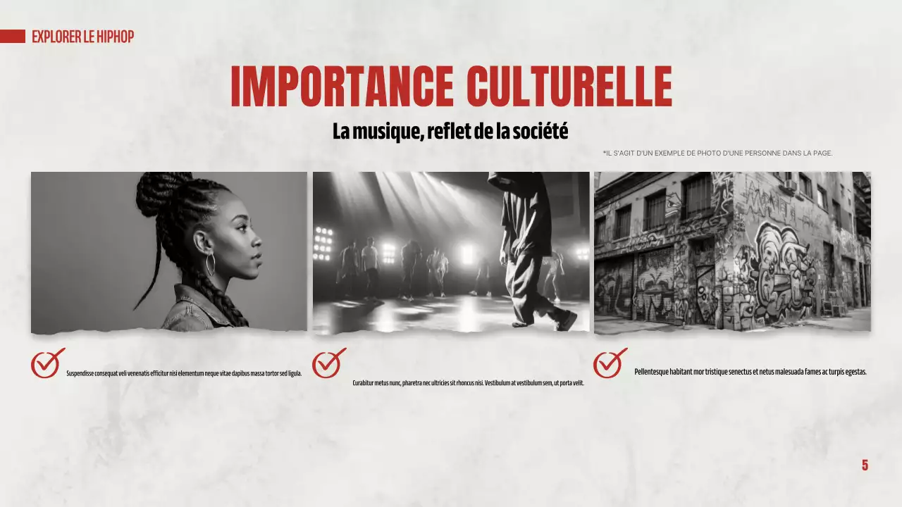 red modern hip hop presentation