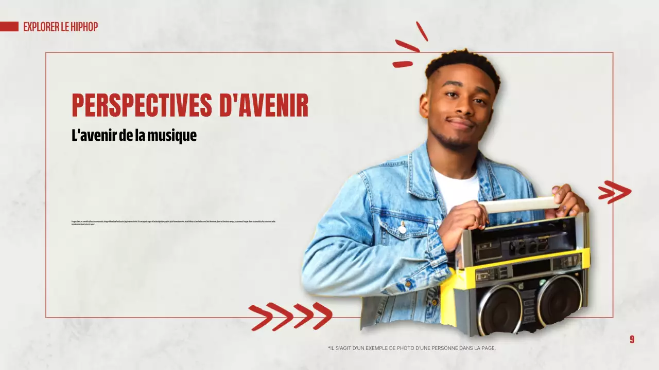 red modern hip hop presentation