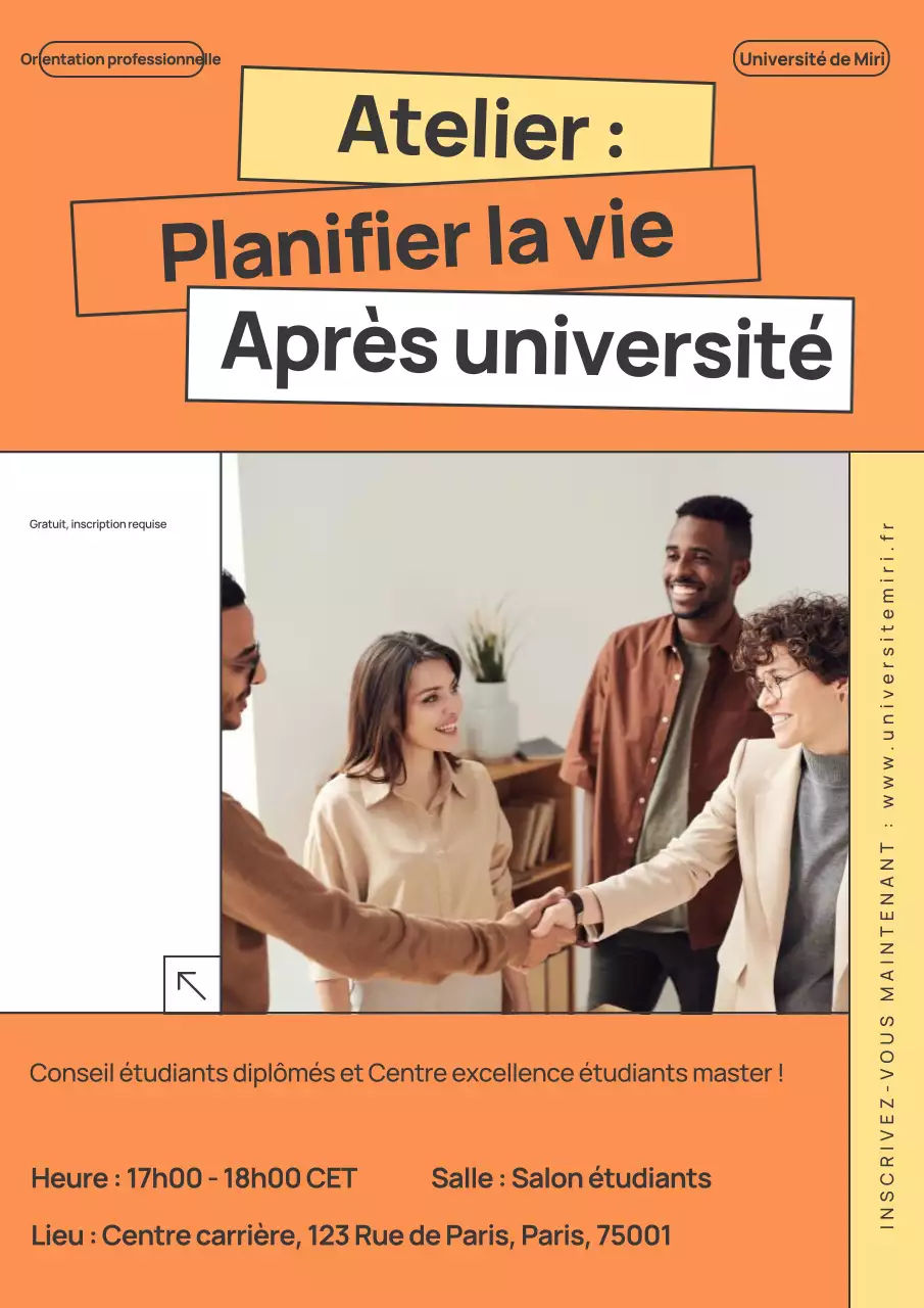 Atelier de l'Université d'Orange - Poster Web