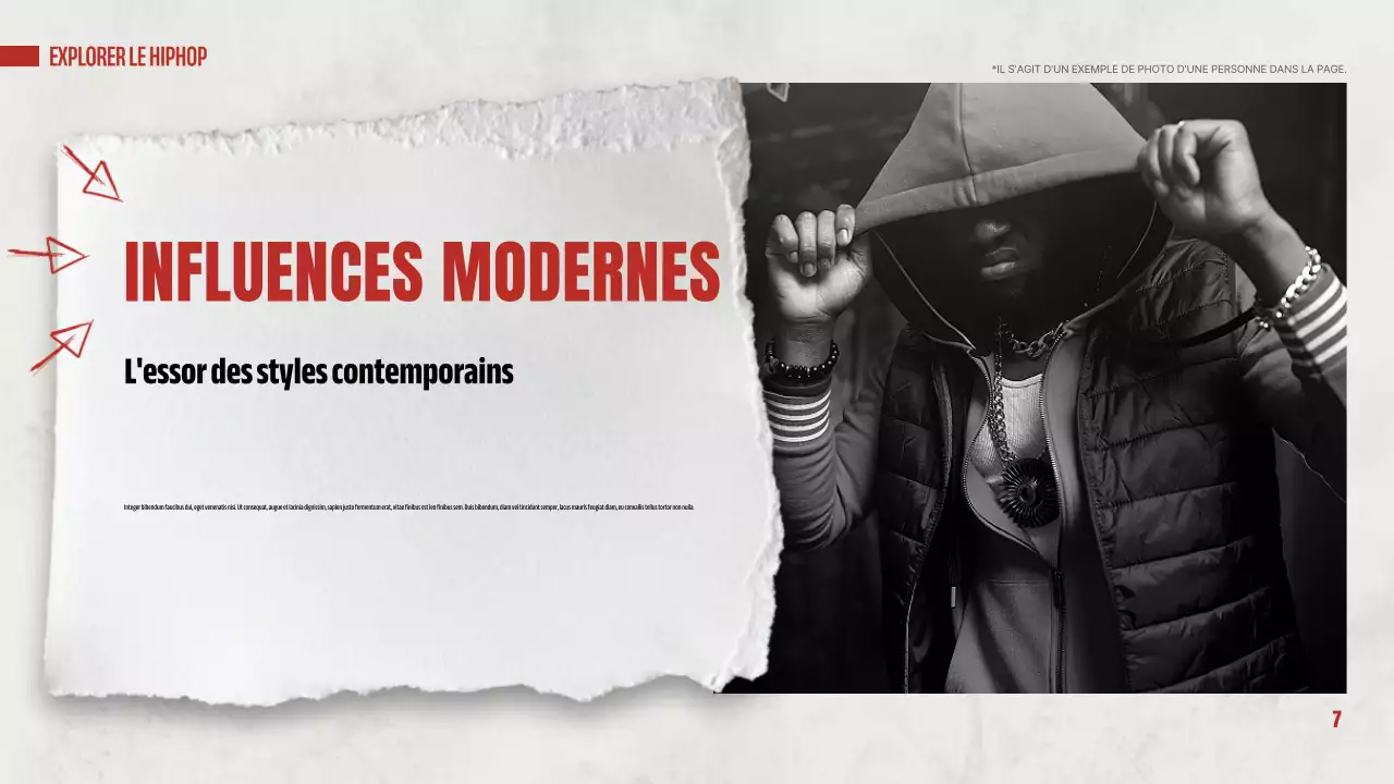 red modern hip hop presentation