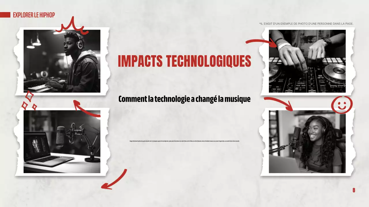 red modern hip hop presentation