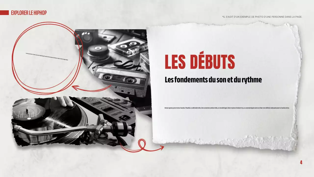 red modern hip hop presentation