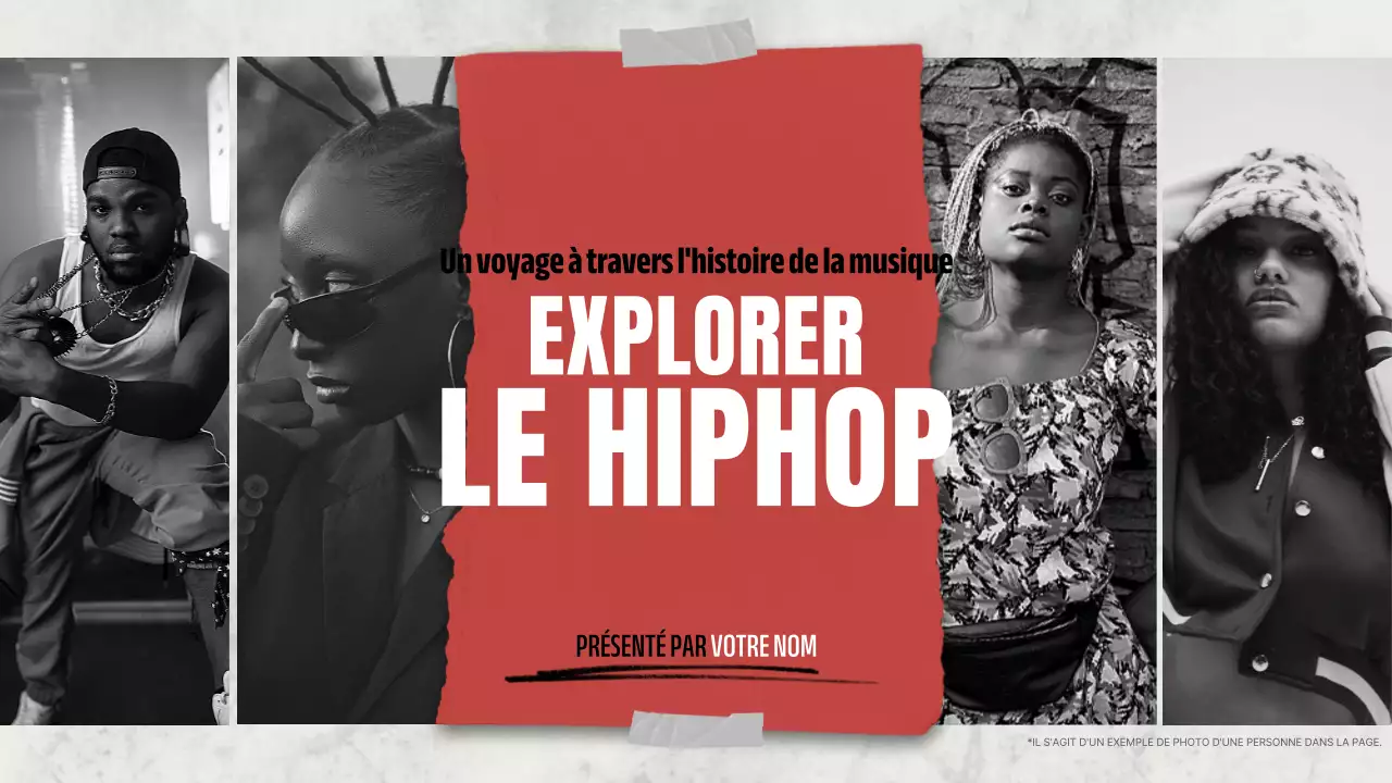 red modern hip hop presentation