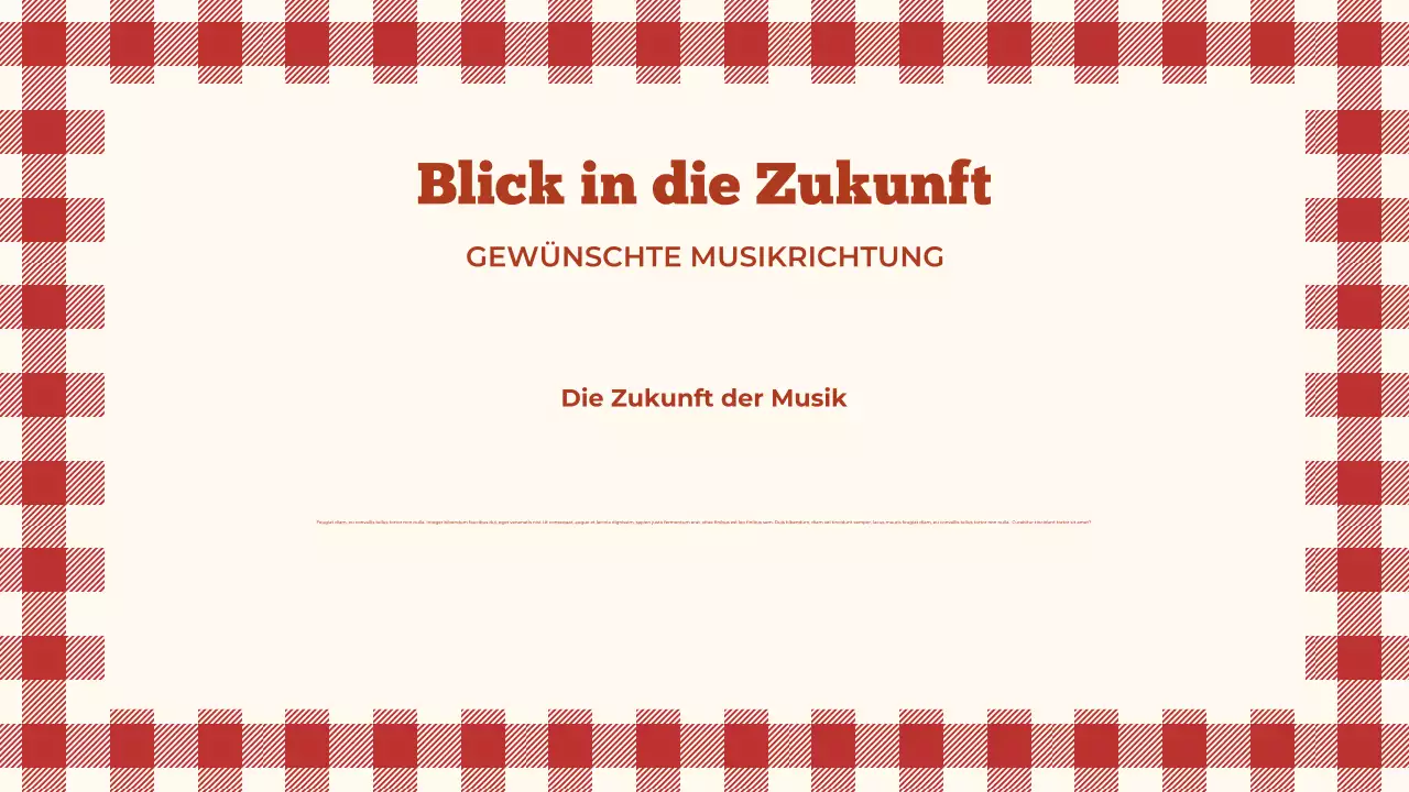 Brauner Retro-Musikvortrag