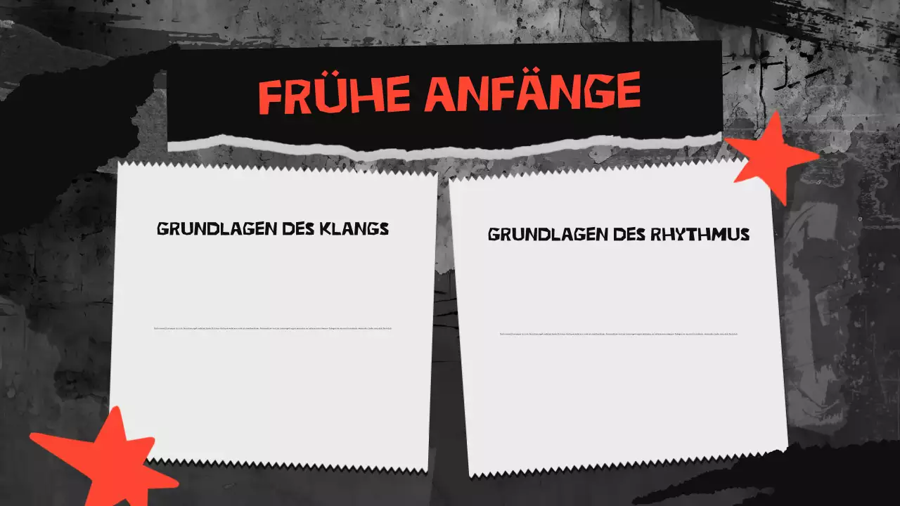 Präsentation schwarzer urbaner Musik