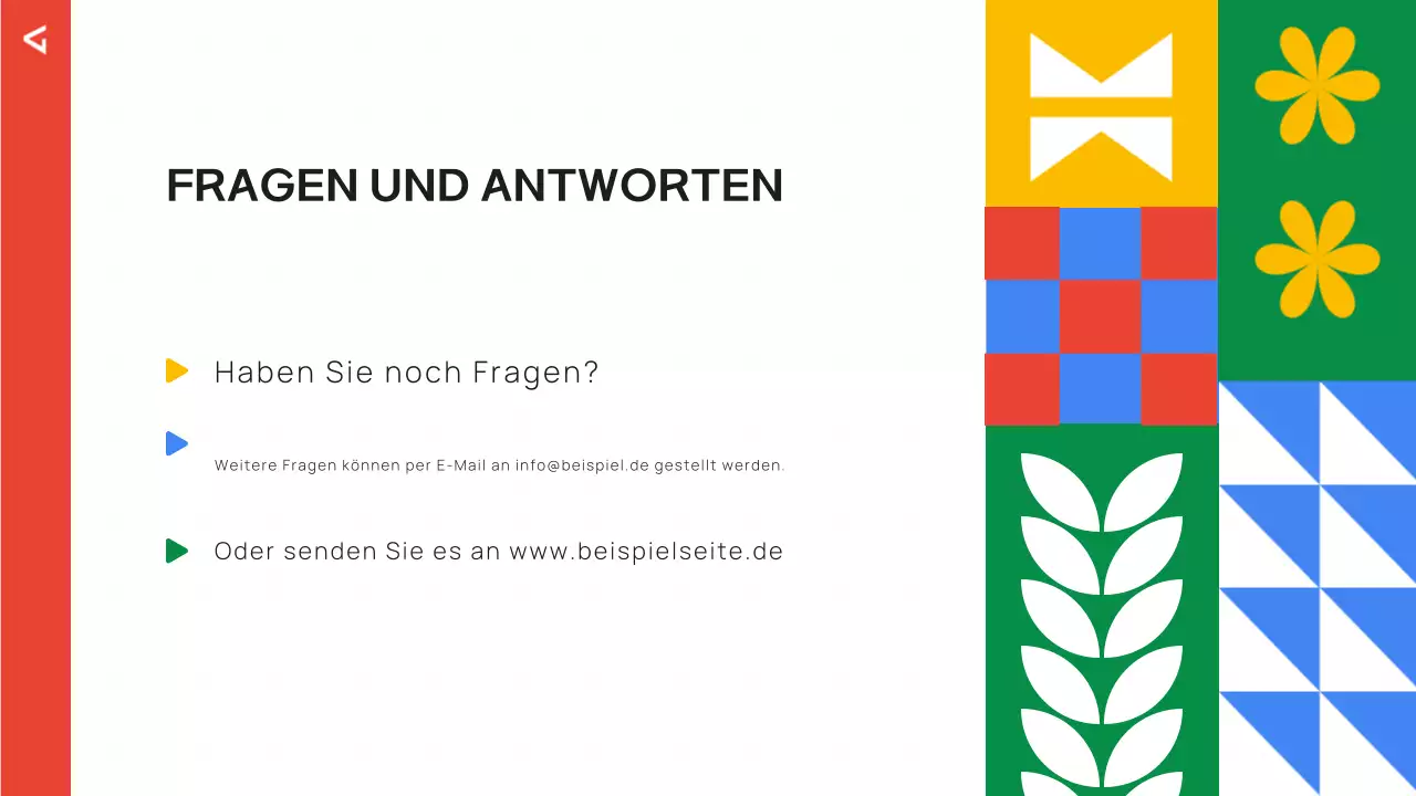 Bunte moderne Bildung Einführung