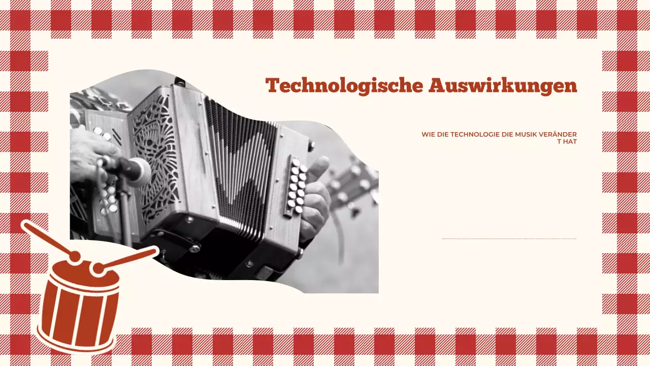 Brauner Retro-Musikvortrag