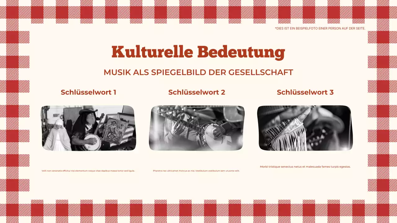 Brauner Retro-Musikvortrag