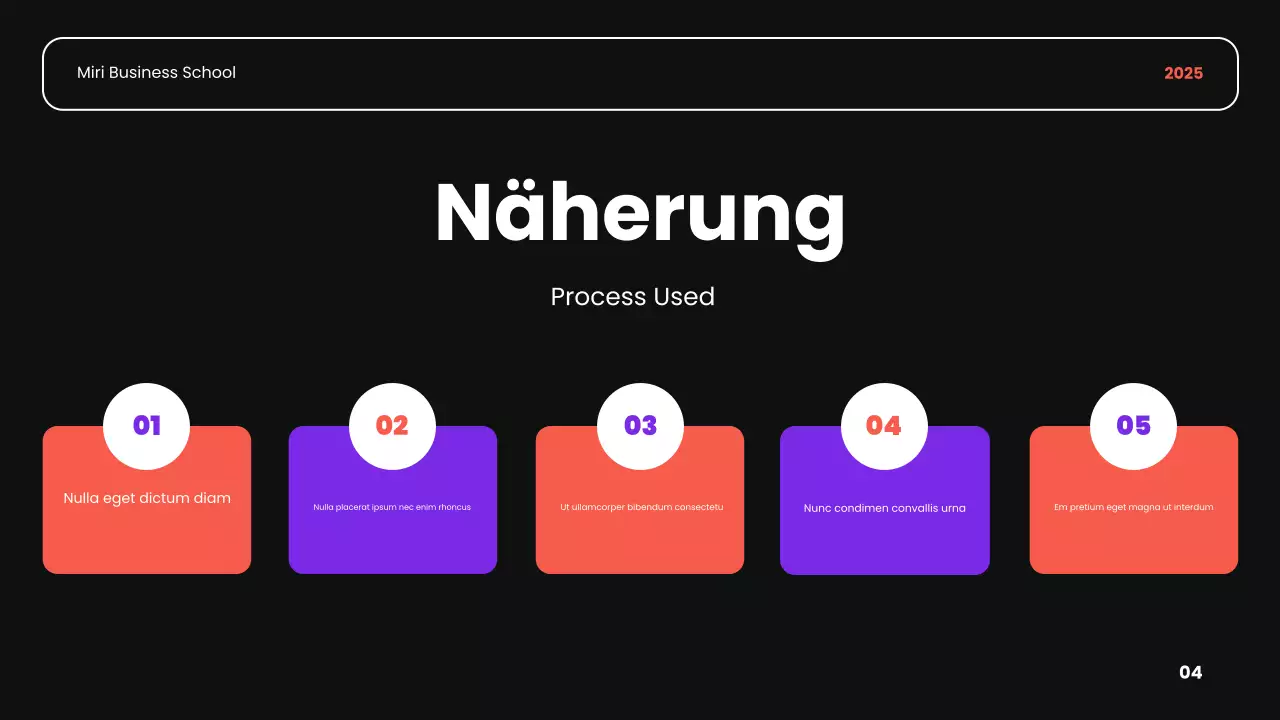 schwarz orange und lila moderne akademische Einführung Business-Kurs Präsentation