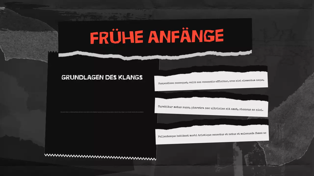 Präsentation schwarzer urbaner Musik