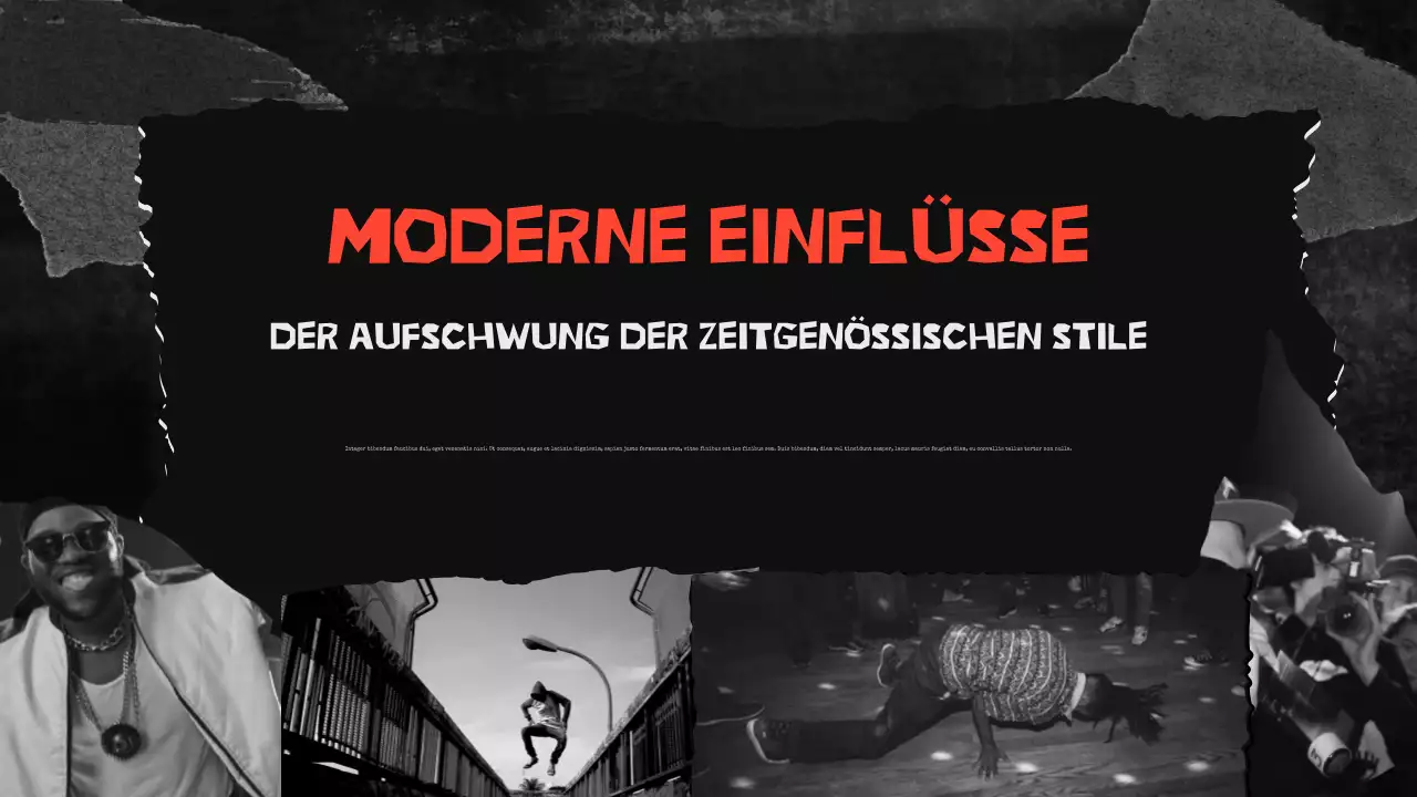 Präsentation schwarzer urbaner Musik