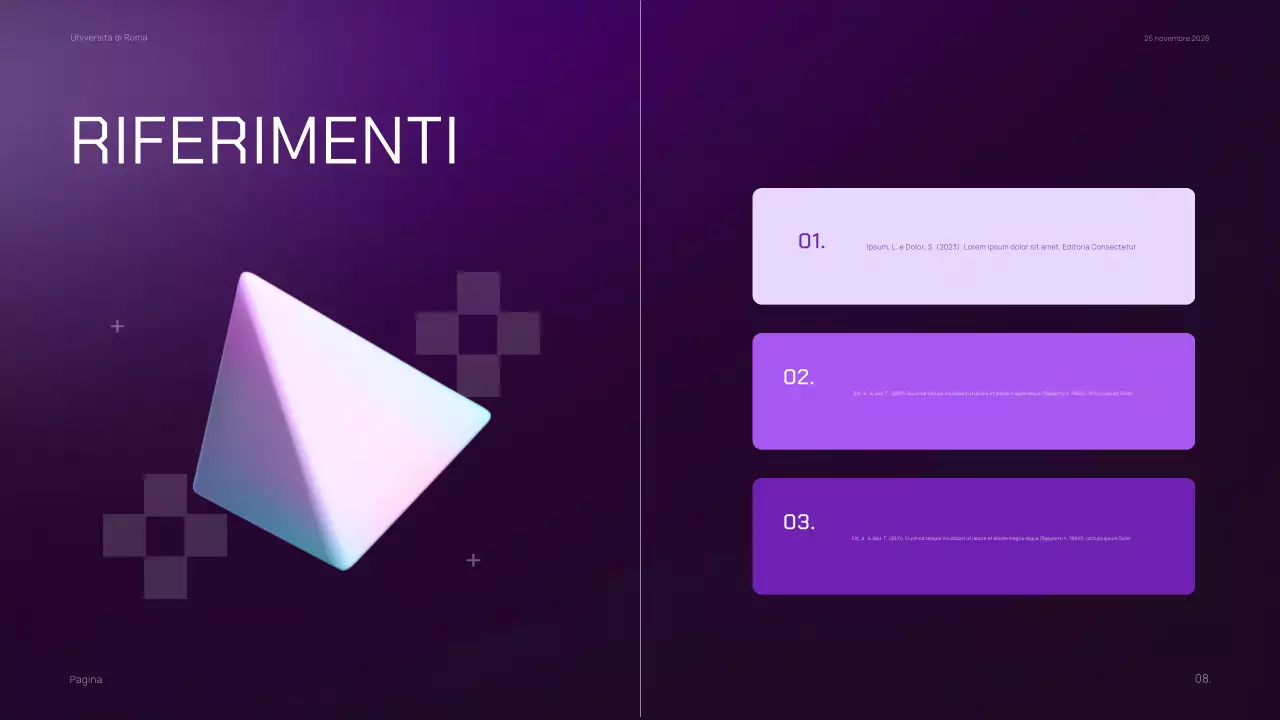 Materiale di marketing di classe minimalista viola scuro a gradiente