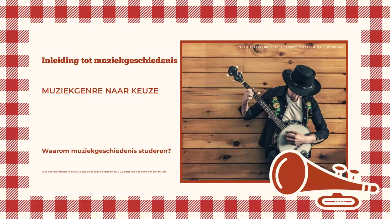 brown retro muziek lezing